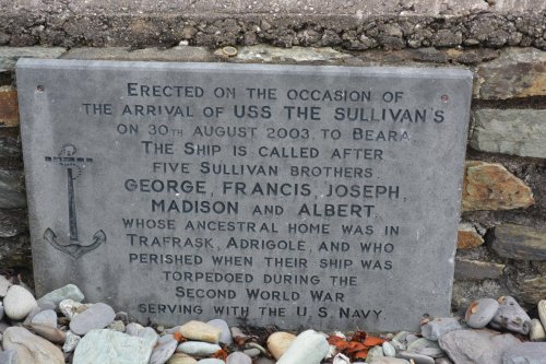The official memorial stones O'Sullivan Mile Walk memorial, Beara Peninsula, Co. Cork