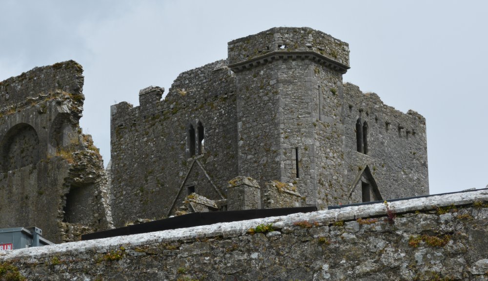Tower House castle built ~1440 curious octagonal topped tower part of defences Rock of Cashel, Tipperary, historic Ireland