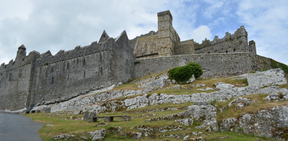 The approach to the Rock of Cashel, Tipperary, historic Ireland