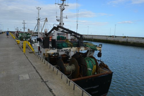 
The fishing gear at the stern of fishing vessel MIANDA
 Howth harbour, Co. Dublin, Ireland