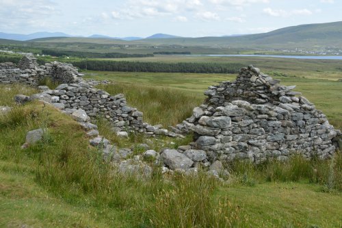 The Slievemore deserted village Achill Island, Co. Mayo, Ireland