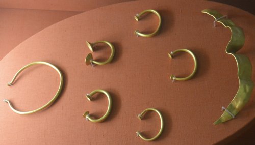 Bronze age objects in the Museum of Clare Ennis, Co. Clare, West of Ireland