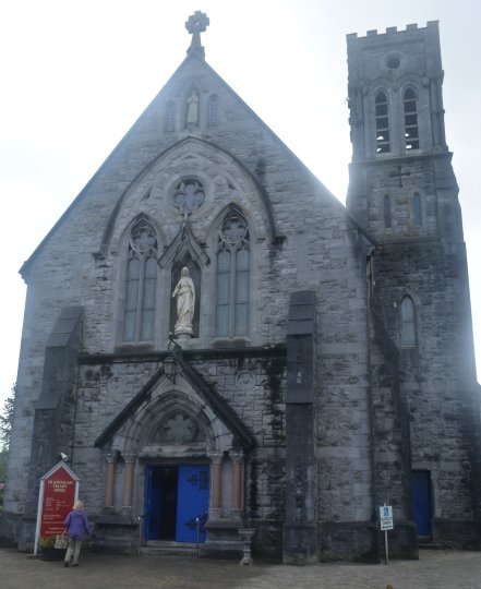The entrance to the Ennis Franciscan Friary Church of 1892 Ennis, Co. Clare, West of Ireland