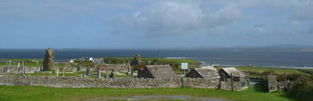 The ancient Christian site of Killard parish church including Killard cemetery graveyard Clare, West Atlantic Coast of Ireland