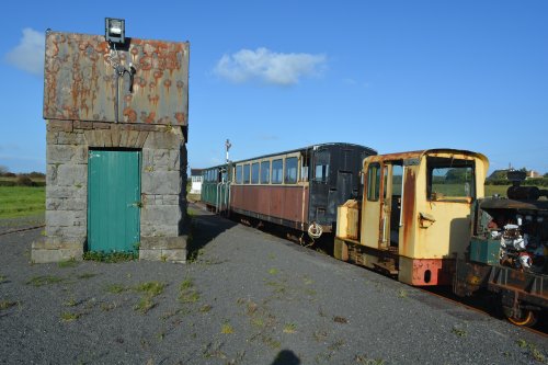 An old water tower for the steam locomotives of the West Clare Railway, Co. Clare, Ireland
