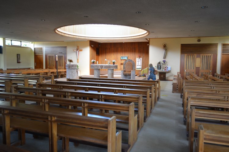The interior architecture of St Bennett's Church, Bennettsbridge, River Nore walk from Bennettsbridge to Killkenny, Co. Kilkenny, Ireland