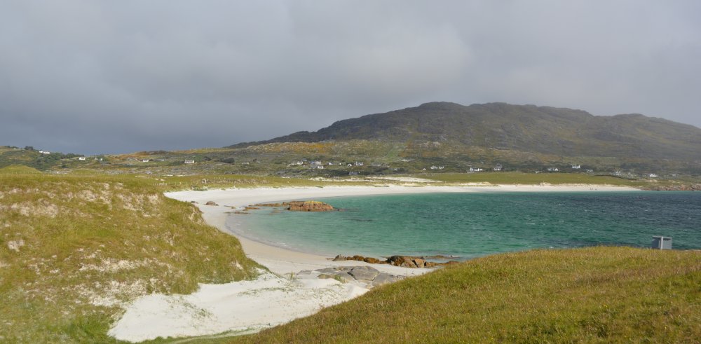 Errisbeg Hill above Gurteen Bay Beach, Connemara, Co. Galway, Ireland