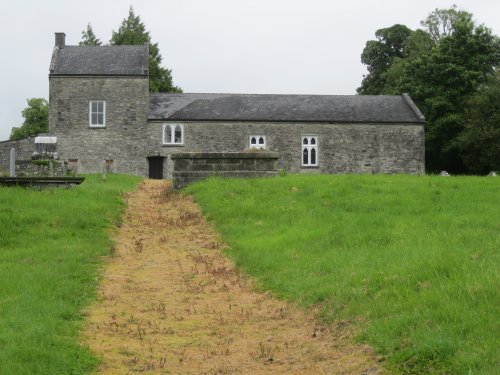 The older medieval church now used as the parish hall of Kilmore Cathedral, Saint Fethlimidh's Cathedral, Church of Ireland, Diocese of Kilmore, Co. Cavan, Ireland