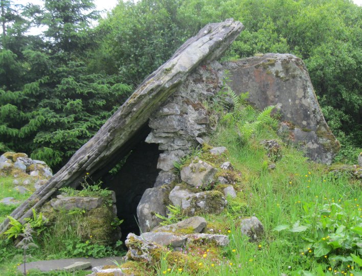 The Calf House Portal Tomb dated from the early Neolithic Period ~ 3500-4000 BCE 2500-4000 BC Cavan Burren Park walks and prehistoric sites, Co. Cavan, Ireland