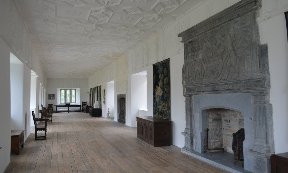 The magnificent Long Gallery of Ormond Castle, Carrick-on-Suir