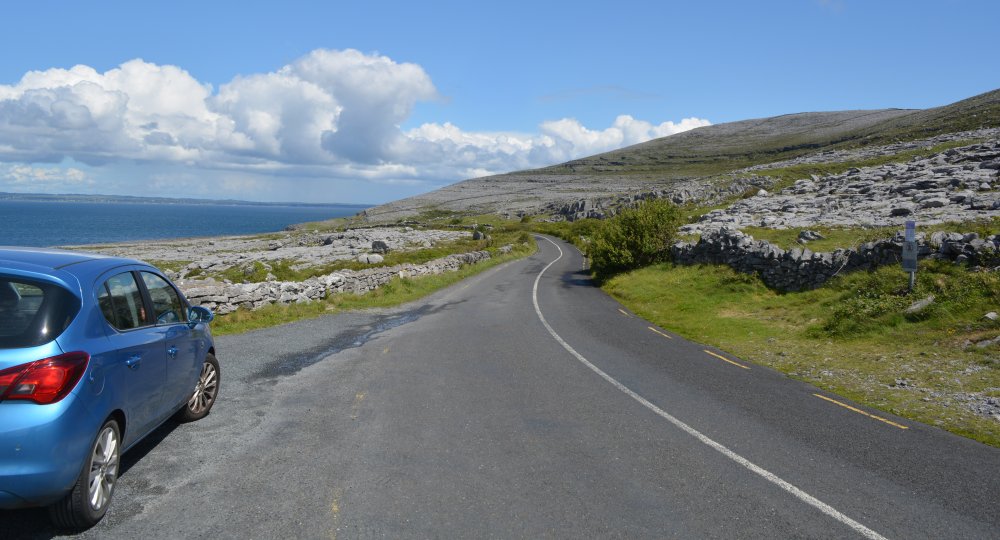  scenic drive R477 road from Doolin to Ballyvaughan via Fanore, The Burren, Murrooghtoohy, Co. Clare, Ireland