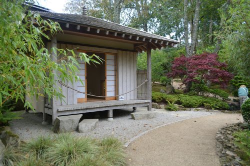 The Tea House and Tea Garden of the Lafcadio Hearn Japanese Gardens, Tramore, Co. Waterford, Ireland