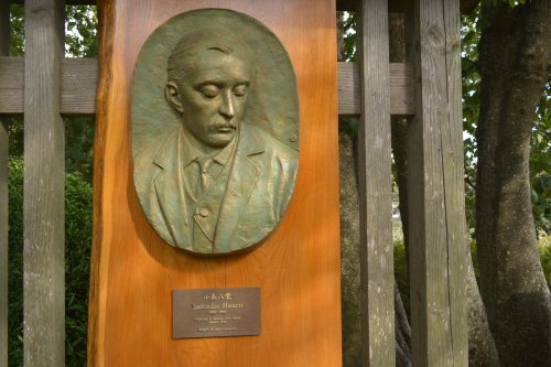 A shrine to Lafcadio Hearn in the Lafcadio Hearn Japanese Gardens, Tramore, Co. Waterford, Ireland