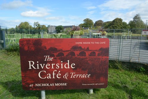 The Riverside Cafe & Terrace of the Nicholas Mosse Pottery, Bennettsbridge, Co. Kilkenny, Ireland