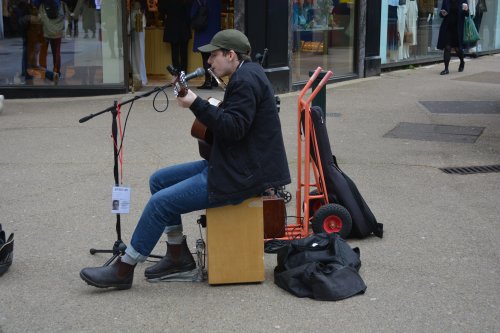 Street Musician near St Stephen's Green, Dublin
