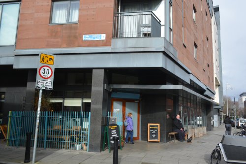 Entrance to The Fumbally Cafe, Restaurant, Bakery & Shop, Dublin