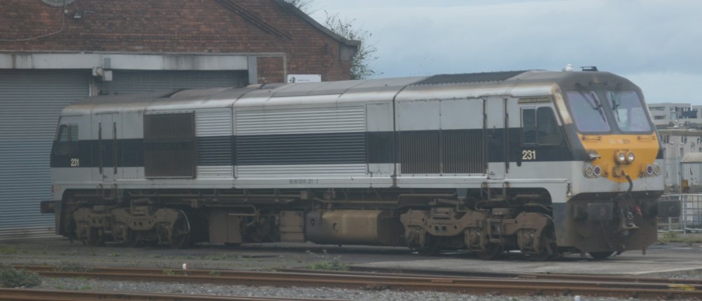 Class IE 201 Diesel-electric locomotive 231 in Connolly Motive Power Depot MPD, Dublin