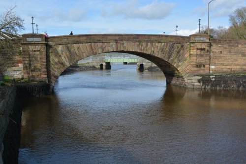 The main road bridge (Devonshire Bridge)into the town from the east, Dungarvan, Co. Waterford, Ireland