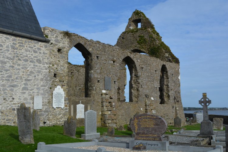 The medieval St Augustine Abbey ruins of the Augustinian community church, Medieval Abbey ruins, St Augustine's Church, Friar's Walk, Abbeyside, Dungarvan, County Waterford