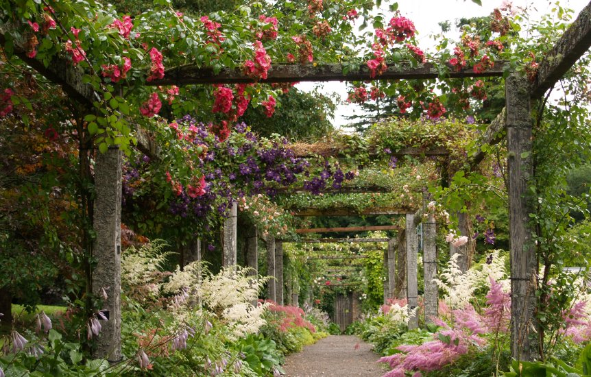 74. Part of the walled and hanging gardens of Florence Court, Co. Fermanagh, Northern Ireland.