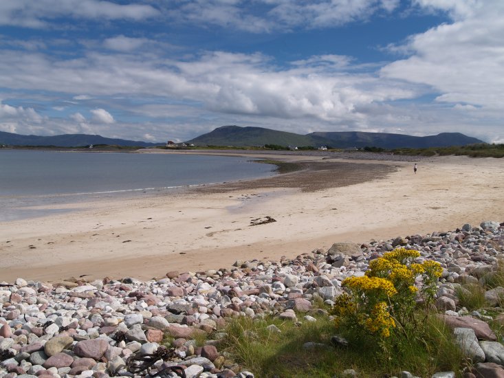 92. Dooniver Strand, Achill Island, Co. Mayo, Ireland. A very quiet beach with grand views across to the Nephin Beg Range of Mountains on the mainland.
