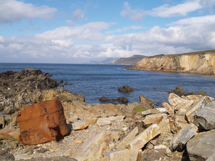 112. The magnificent scenic Atlantic coast east of Ashleam Bay, Achill Island, Co. Mayo, Ireland.