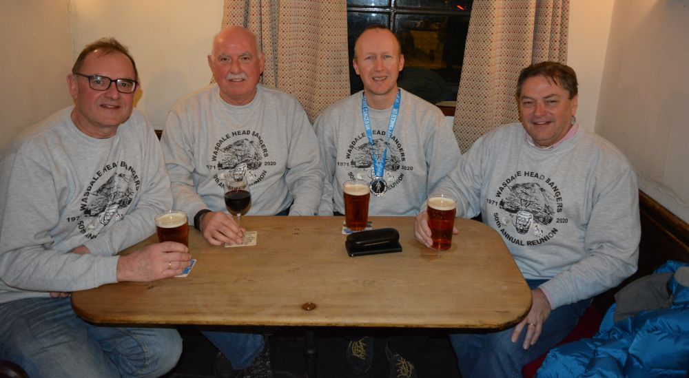 The 50th Wasdale Head Bangers annual reunion, Wasdale Head Inn, Cumbria, England