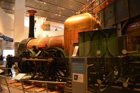 The steam locomotive LION built in 1838-1839 for the Liverpool & Manchester Railway Museum of Liverpool