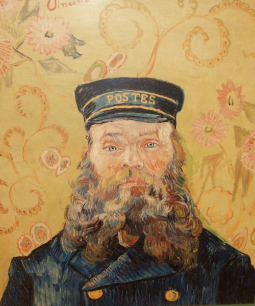 Photograph copy 'The Postman' (Joseph Etienne-Roulin), 1889 by Vincent cvan Gogh Walker Art Gallery Liverpool