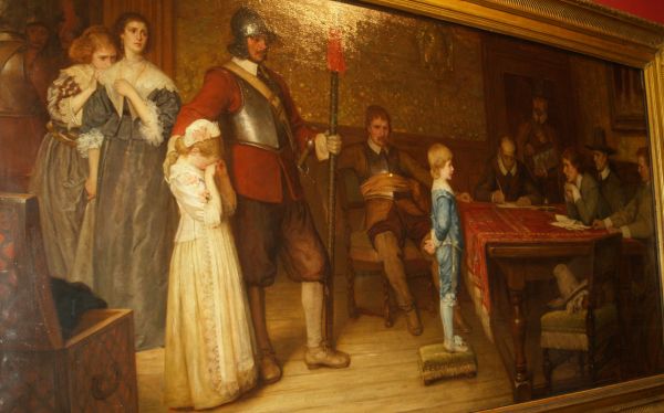 The painting 'When did you last see your father?' by William Frederick Yeames (1835-1918) Walker Art Gallery Liverpool