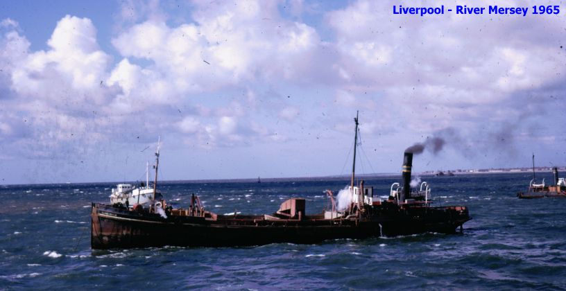 The coaster-dredger LUNESDALE on the River Mersey ships