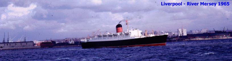 Cunard Liner RMS SYLVANIA on the River Mersey ships Liverpool near Pierhead