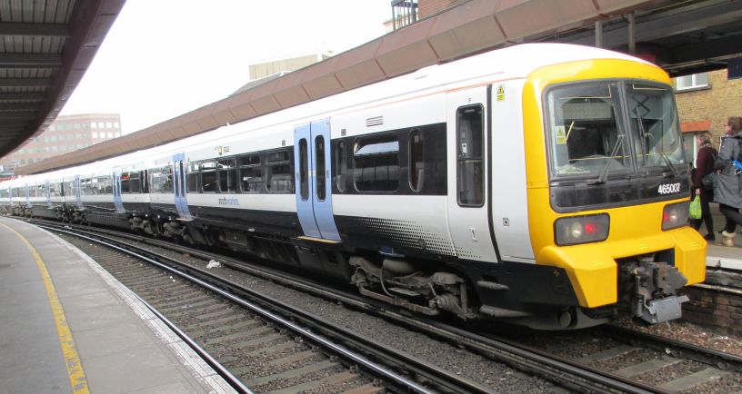 a d.c. DC motor powered electric multiple unit train