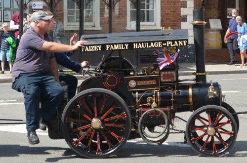 FAIZEY FAMILY HAULAGE and PLANT steam traction engine called [CHARLOTTE] Tewkesbury market town Gloucestershire England