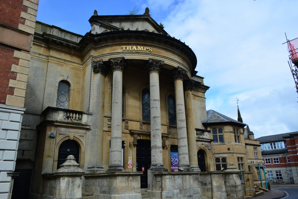 TRAMPS Nightclub ex Congregationalist Church built in 1858 Worcester Worcestershire England
