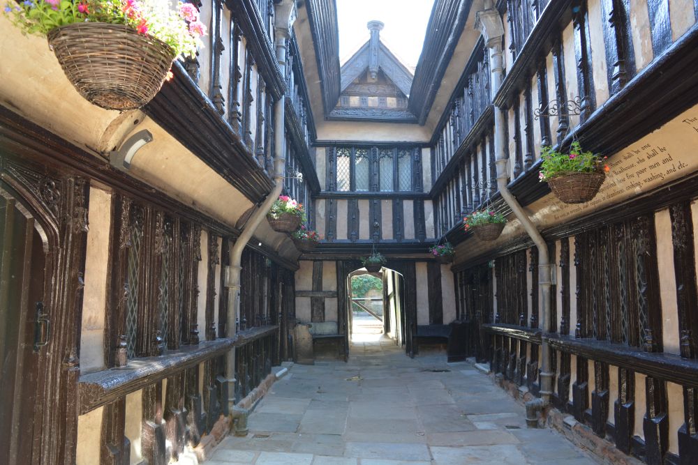 courtyard of Ford's Hospital City of Coventry