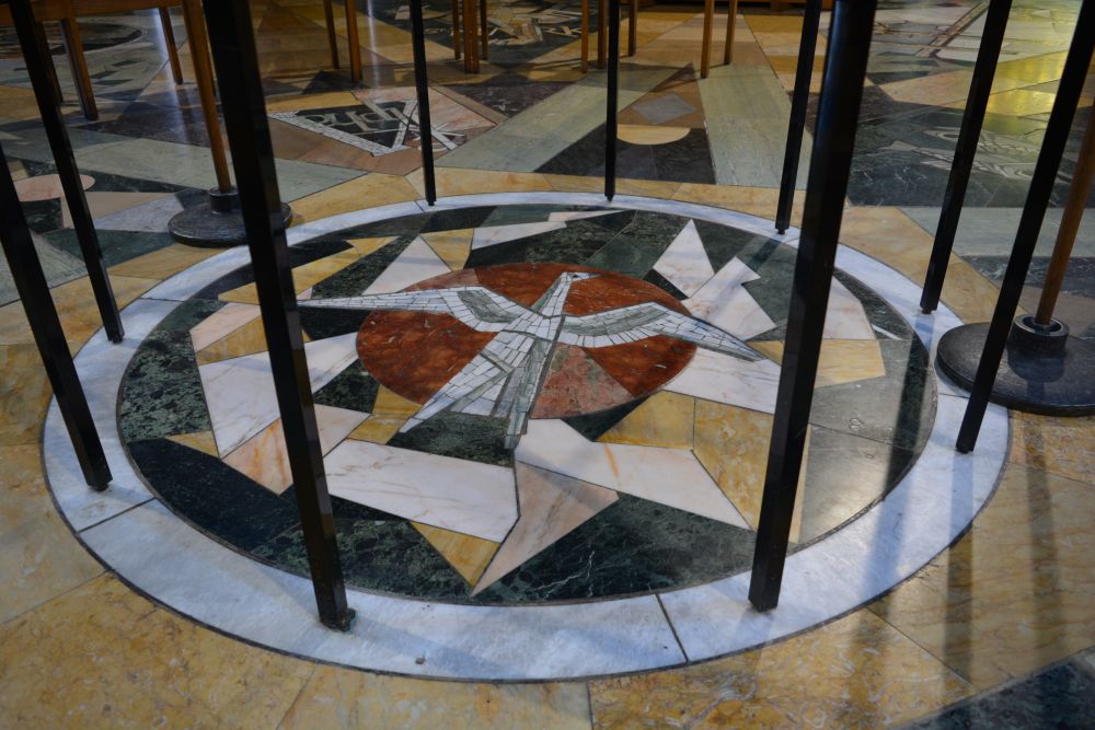 Einar Forseth's floor designs Chapel of Unity Coventry Cathedral