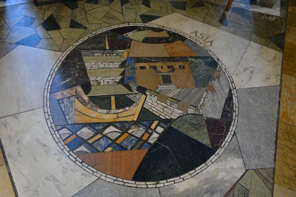 floor design depicting Asia Chapel of Unity Coventry Cathedral
