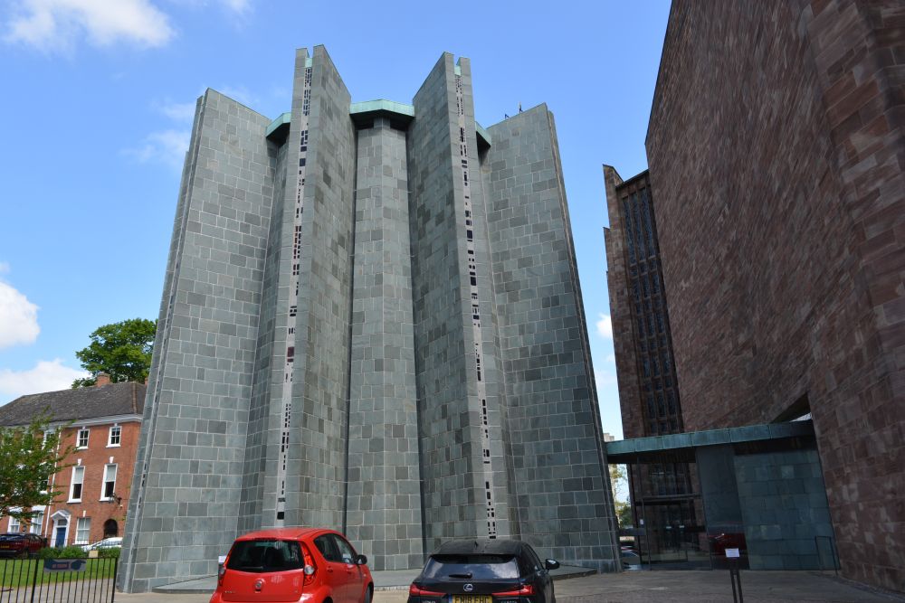 exterior architectural view of Chapel of Unity Coventry Cathedral