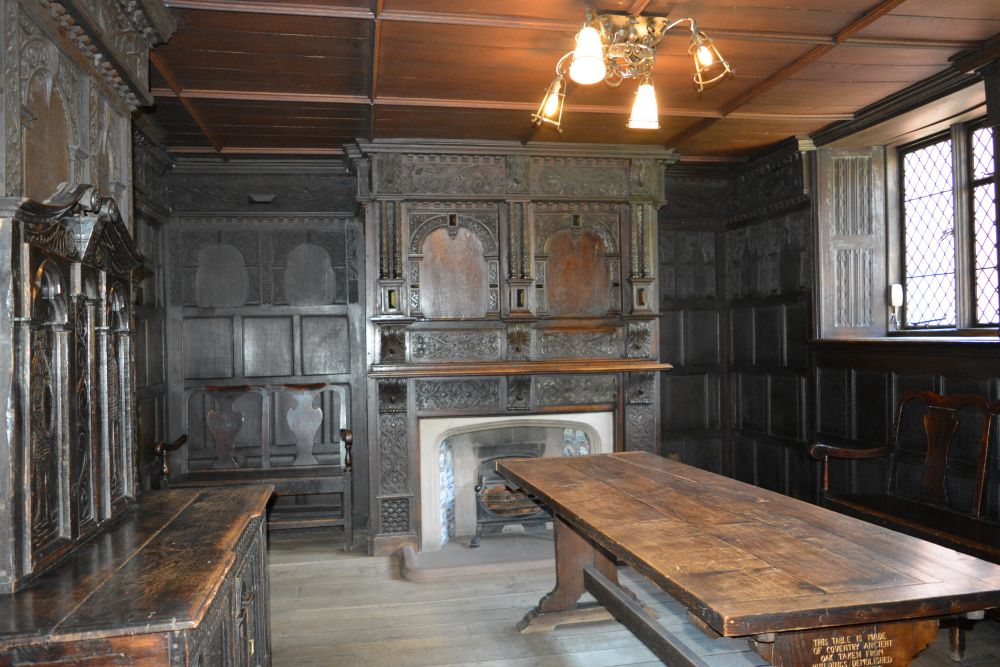 Furniture and fittings of the Drapers Room in St Mary's Guildhall Coventry