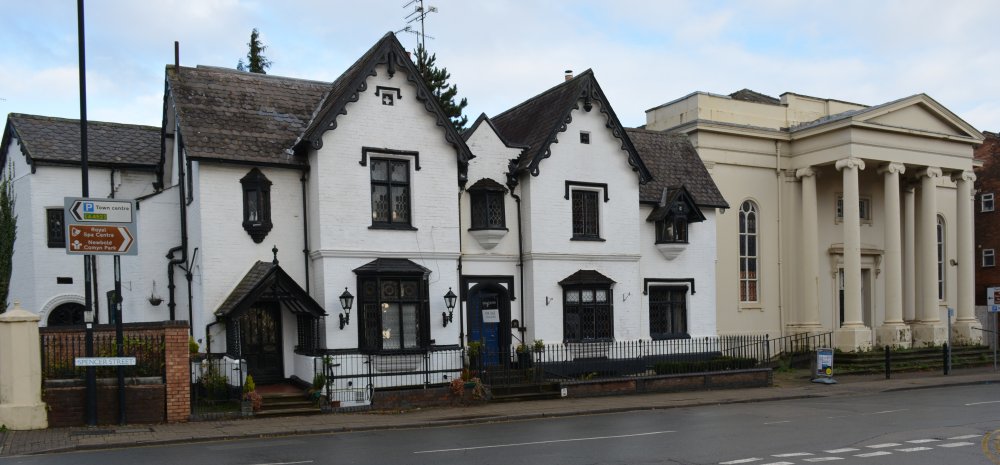 Congregational Church Chapel 1 3 Spencer Street, Grade II listed buildings semi-detached villas Leamington Spa