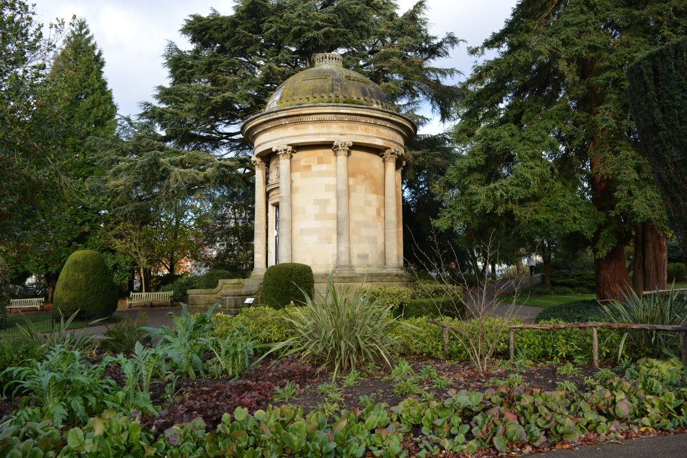 Jephson memorial set in the Jephson Gardens Leamington Spa