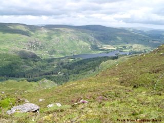 The hills above the ancient glacial lake at Gougane Barra