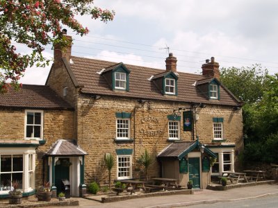 The Crown and Cushion pub, Welburn Village, North Yorkshire, England