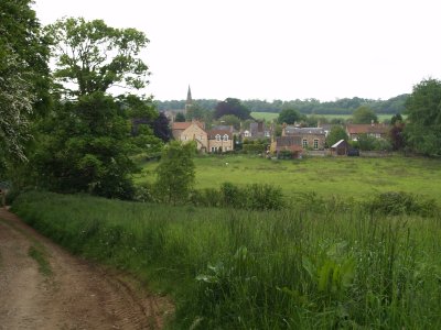 Public footpath near Welburn Village, North Yorkshire, England