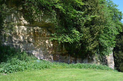 sandstone quarry cliffs Fountains Abbey