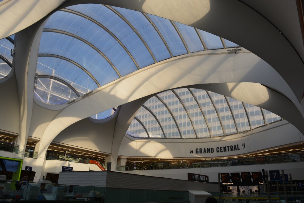 Inside Interior of Grand Central shopping Centre City of Birmingham, England