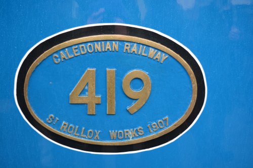 makers plate steam locomotive BR 55189 LMS 15189 CR 410 Tank engine Caledonian Railway Class 439 (2P)