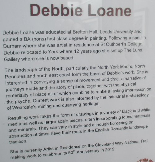 Debbie Loane paintings Inspired by Gallery, Danby National Park Moors Centre