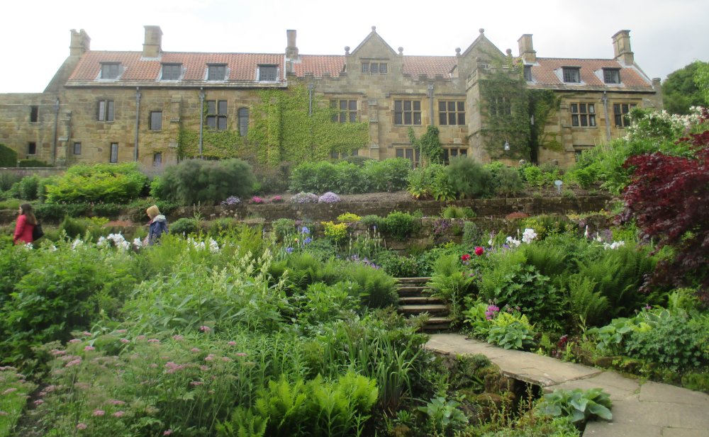 upper terrace gardens Mount Grace Priory, North Yorkshire